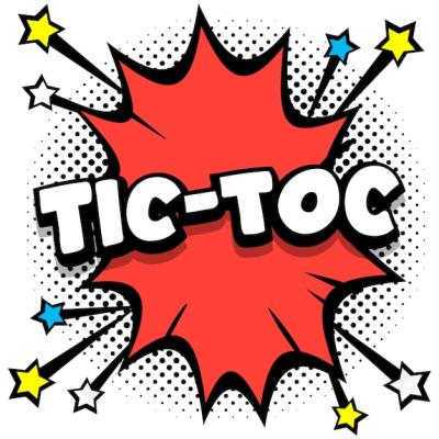 Tictoc Pop Art Comic Speech Bubbles and Sound Effects – Free Download