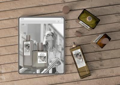 Mock-up Tablet Design for Perfume Website – Free Download