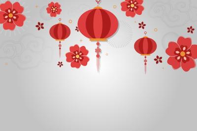 Chinese New Year Mockup Illustration – Download Free Stock Photo