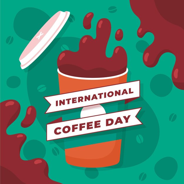 International Day of Coffee Illustration – Free Download