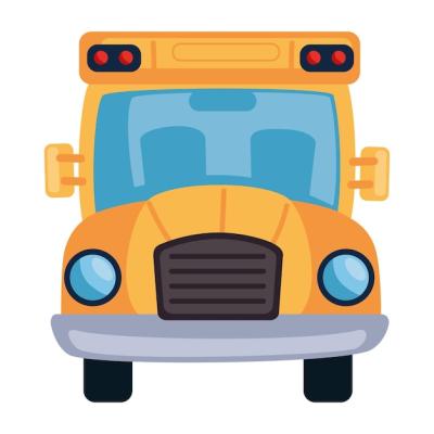 Isolated School Bus Vector Template – Free Download