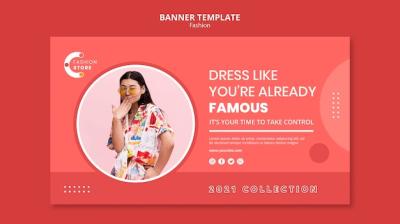 Fashion Horizontal Banner Template – Free Download