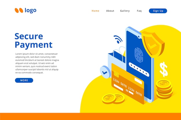 Secure Payment Landing Page – Free Download