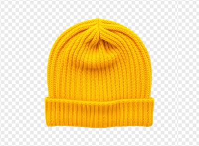 Yellow Beanie and Black Cap on Transparent Background – Free Download