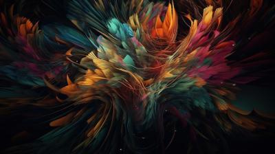 Multicolored Generative AI Colorful Wallpaper Background – Free Download