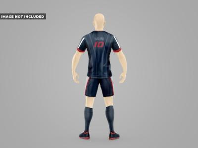 Back View Uniform Soccer Mockup – Free Download