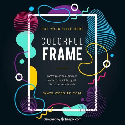 Colorful Abstract Frame – Free Download for Stunning Visuals