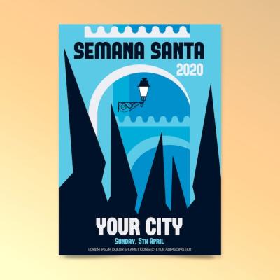 Seman Santa Poster Template for Your Creative Projects – Free Download