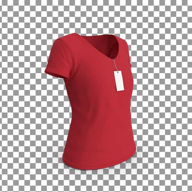 PSD 3D Shirt Template on Isolated and Transparent Background – Free Download