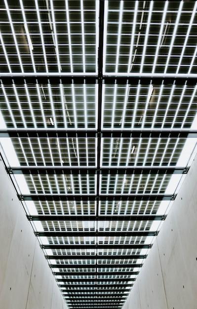 Vertical Low Angle View of Metal Ceiling in Concrete Building – Free Stock Photo, Download for Free