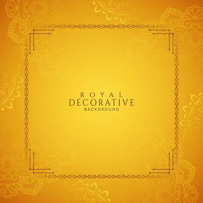 Beautiful Classic Background with Ethnic Decorative Floral Frame – Free Download