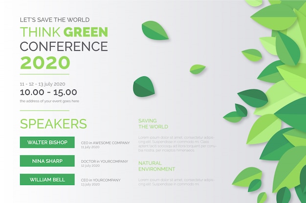 Ecology Conference Poster Template – Free Download