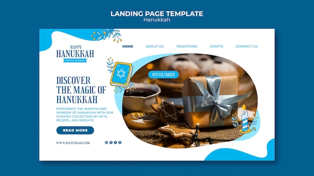 Hanukkah Template Design – Free Download