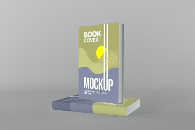 Two Books Cover Mockup 3D Rendering Illustration – Free Download