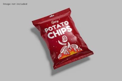 Snack Pouch Plastic Bag Mockup – Download Free Stock Photo