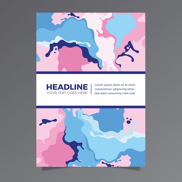 Colorful Fluid Effect Poster Template – Free Download