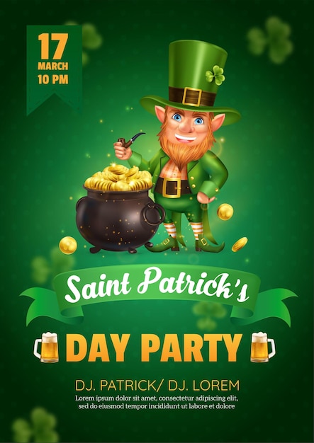 Saint Patrick’s Party Poster – Free Download, Free Stock Photo