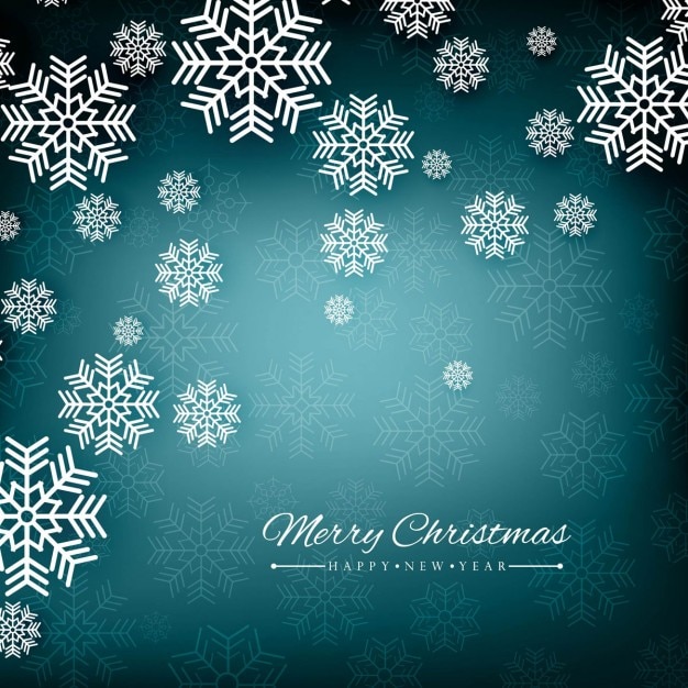 Elegant Blue Background with White Snowflakes – Free Stock Photo, Download for Free