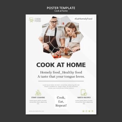 Home Cooking Poster Design – Free Download