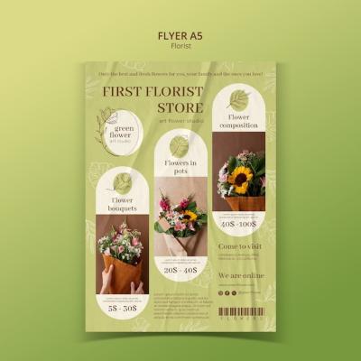 Flower Shop Business Template – Free Download