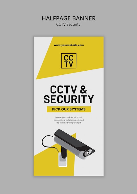 CCTV Security Template Design for Free Download – Free Stock Photo