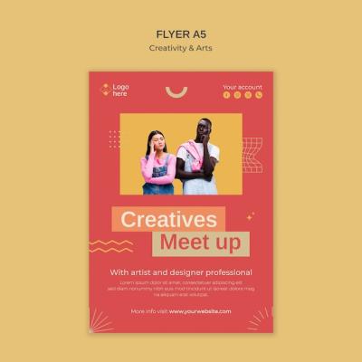 Creativity and Arts Template Design – Free Download