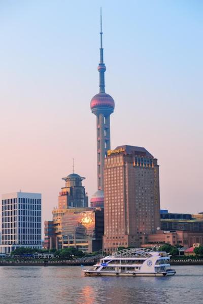 Shanghai Urban Architecture and Skyline at Sunset – Free Stock Photo for Download