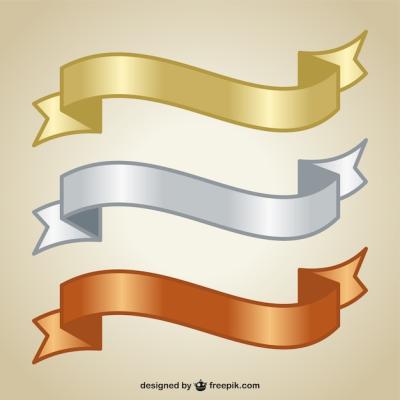 Glossy Ribbons Design – Free Stock Photo for Download