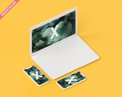 Mono Color Device Mockup – Free to Download