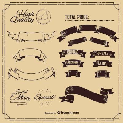 Classic Banners Set – Free Download for Stunning Vector Templates