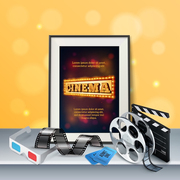 Realistic Cinema Vector Templates – Free Download