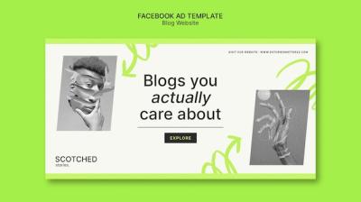 Minimal Blog Website Facebook Template – Free Stock Photo, Download for Free