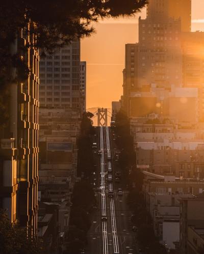 Uphill Road Surrounded by Buildings and Cars – Free Stock Photo, Download for Free