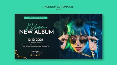 Flat Design Music Template – Free Download