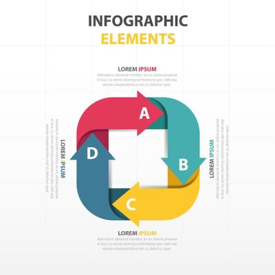 Colorful Arrow Infographics: Free Download for Stunning Vector Templates