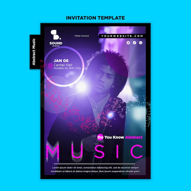 Music Show Invitation Template – Free Download