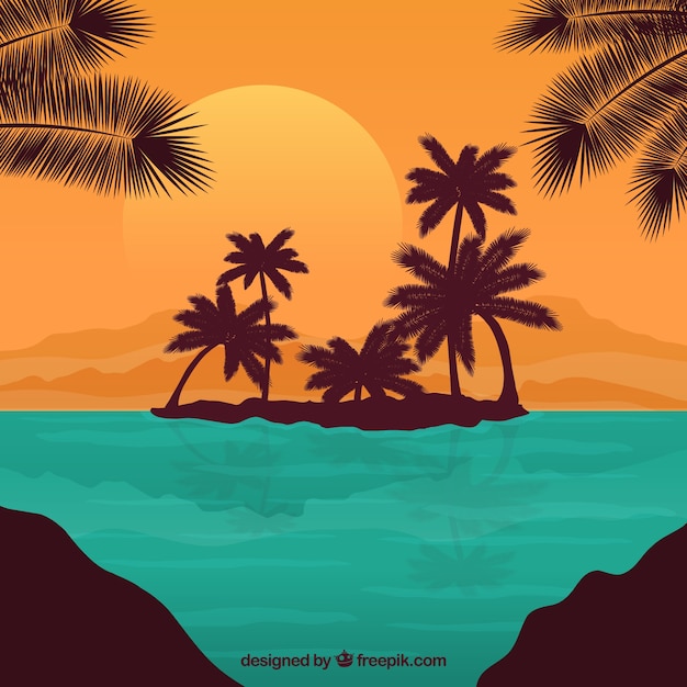 Tropical Island Background – Free Download, Free Stock Photo