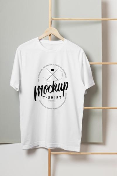 PSD T-Shirt Model Front and Back View Mockup – Free Download