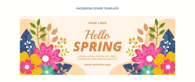 Spring Social Media Cover Template – Free Download