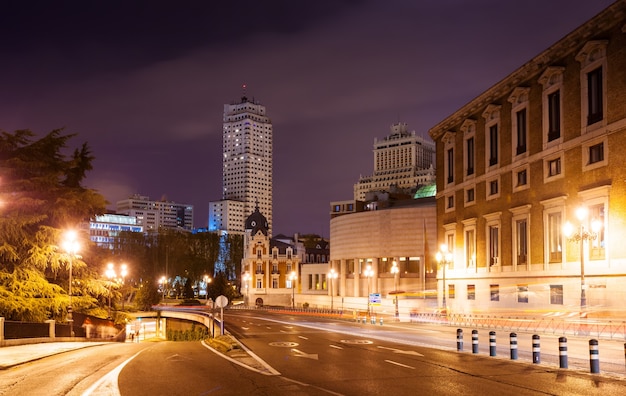 Bailen Street and Spain Square at Night – Free Stock Photo, Download for Free