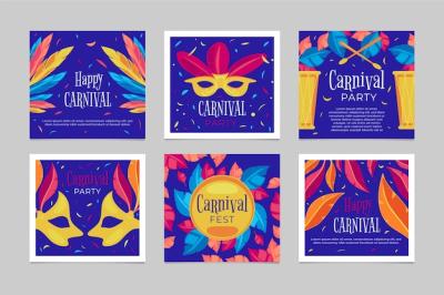 Carnival Party Posts Pack – Free Download Free Stock Photo