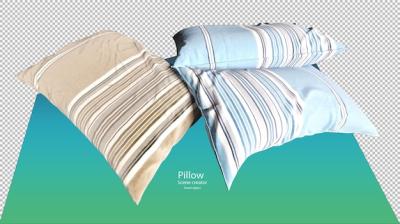 Light Brown and Light Blue Pillow Set Clipping Path – Free Stock Photo, Download for Free