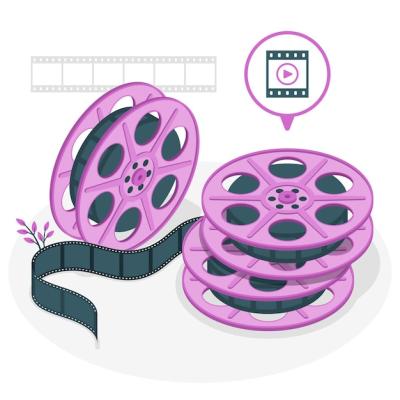 Film Rolls Concept Illustration – Free Download