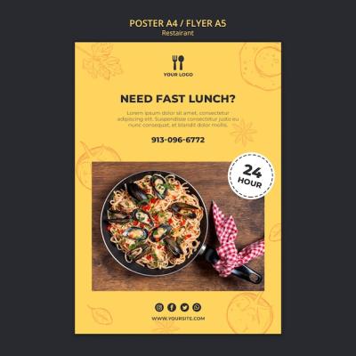 Brunch Concept Poster Template – Free Download