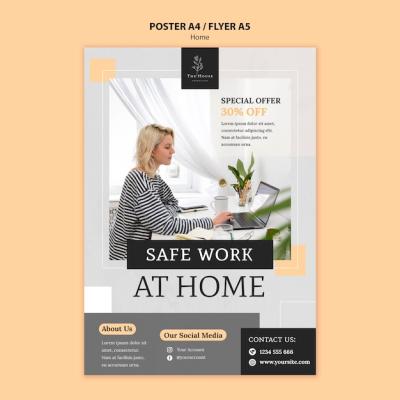 Vertical Poster Template for Your Dream Home – Free Download