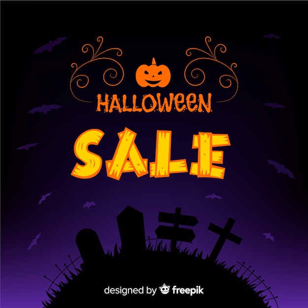 Halloween Sale Composition – Free Stock Photo for Download