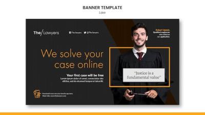 Law Template Landing Page Design – Free Download