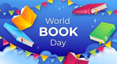 Gradient World Book Day Horizontal Banner – Free Download