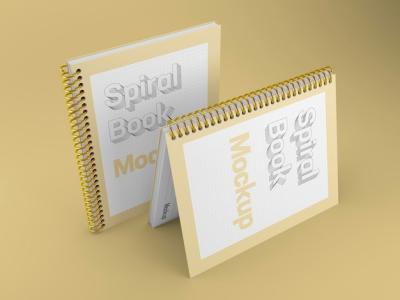 Two Spiral Book Binding Mockup – Free Stock Photo for Download