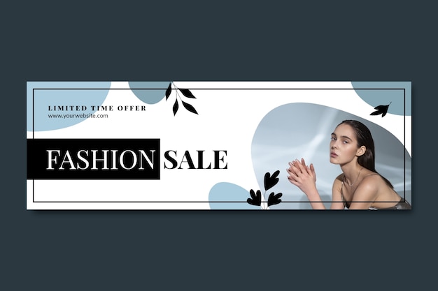 Flat Design Fashion Sale Twitter Header – Free Stock Photo, Download for Free